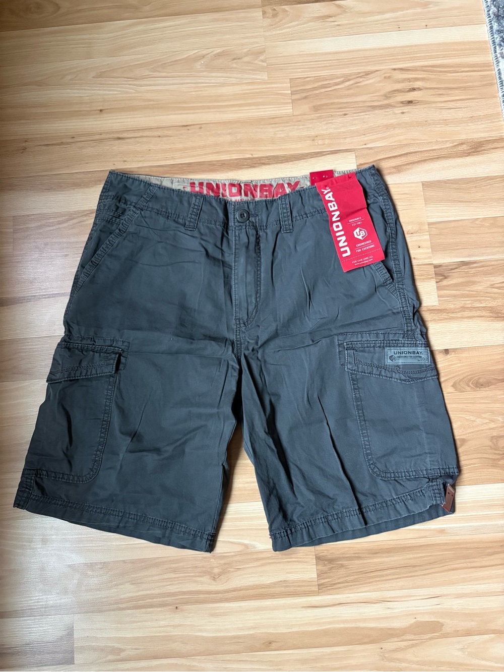 UNIONBAY Men's Cargo Shorts - Charcoal